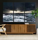 Ocean and Storm Canvas Art Print Hanging Print Ocean by MyGreatCanvas | Canvas Wall Art Prints | Photo Prints & Wall Decor