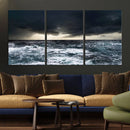 Ocean and Storm Canvas Art Print Hanging Print Ocean by MyGreatCanvas | Canvas Wall Art Prints | Photo Prints & Wall Decor
