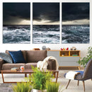 Ocean and Storm Canvas Art Print Hanging Print Ocean by MyGreatCanvas | Canvas Wall Art Prints | Photo Prints & Wall Decor