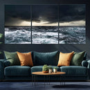 Ocean and Storm Canvas Art Print Hanging Print Ocean by MyGreatCanvas | Canvas Wall Art Prints | Photo Prints & Wall Decor