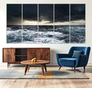 Ocean and Storm Canvas Art Print Hanging Print Ocean by MyGreatCanvas | Canvas Wall Art Prints | Photo Prints & Wall Decor
