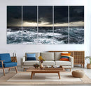 Ocean and Storm Canvas Art Print Hanging Print Ocean by MyGreatCanvas | Canvas Wall Art Prints | Photo Prints & Wall Decor