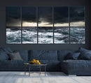 Ocean and Storm Canvas Art Print Hanging Print Ocean by MyGreatCanvas | Canvas Wall Art Prints | Photo Prints & Wall Decor