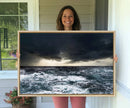 Ocean and Storm Canvas Art Print Hanging Print Ocean by MyGreatCanvas | Canvas Wall Art Prints | Photo Prints & Wall Decor