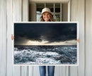 Ocean and Storm Canvas Art Print Hanging Print Ocean by MyGreatCanvas | Canvas Wall Art Prints | Photo Prints & Wall Decor