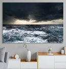 Ocean and Storm Canvas Art Print Hanging Print Ocean by MyGreatCanvas | Canvas Wall Art Prints | Photo Prints & Wall Decor