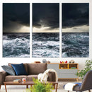 Ocean and Storm Canvas Art Print Hanging Print Ocean by MyGreatCanvas | Canvas Wall Art Prints | Photo Prints & Wall Decor