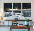 Ocean and Storm Canvas Art Print Hanging Print Ocean by MyGreatCanvas | Canvas Wall Art Prints | Photo Prints & Wall Decor