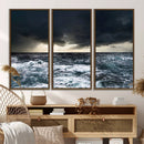 Ocean and Storm Canvas Art Print Hanging Print Ocean by MyGreatCanvas | Canvas Wall Art Prints | Photo Prints & Wall Decor