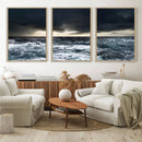 Ocean and Storm Canvas Art Print Hanging Print Ocean by MyGreatCanvas | Canvas Wall Art Prints | Photo Prints & Wall Decor