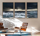 Ocean and Storm Canvas Art Print Hanging Print Ocean by MyGreatCanvas | Canvas Wall Art Prints | Photo Prints & Wall Decor