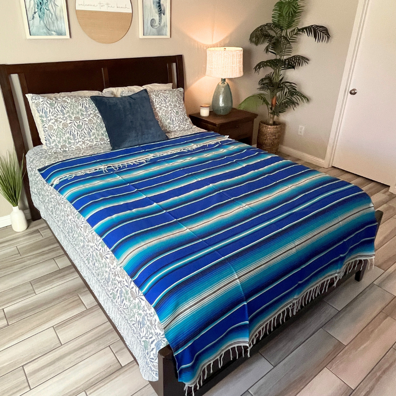 Blue Serape Isla Blanket, photo 4 of 8