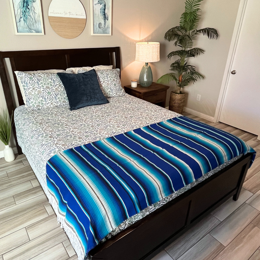 Blue Serape Isla Blanket, photo 3 of 8