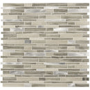MSI Ocotillo Blend Interlocking Glass Stone Mosaic Tile 12"x12"
