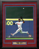 Odubel Herrera Philadelphia Phillies Jump Catch MLB Baseball Framed and Matted Photo by Dynasty Sports & Framing