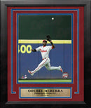 Odubel Herrera Philadelphia Phillies Jump Catch MLB Baseball Framed and Matted Photo by Dynasty Sports & Framing