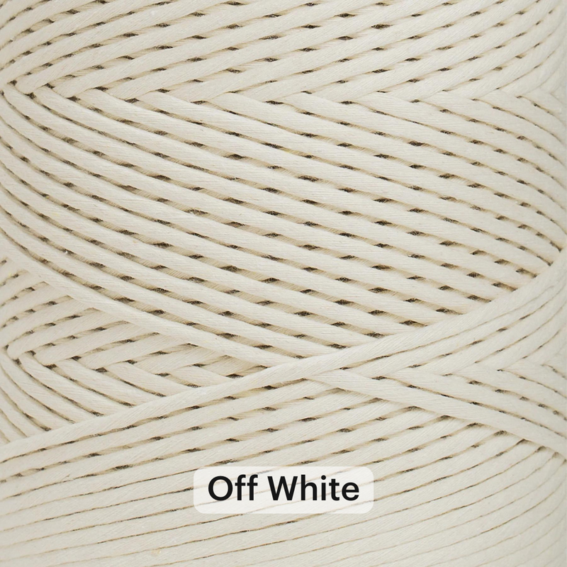 SOFT COTTON CORD ZERO WASTE 4 MM - 1 SINGLE STRAND - SAMPLES