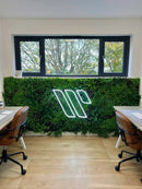 Country Fern Artificial Vertical Garden Green Wall Panel 40×40in 11 SQ FT – UV Resistant – Commercial Grade by Designer Plants USA