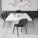 Office Chair with Metal Frame and Padded Cushions for Conference Room by LJGDeals