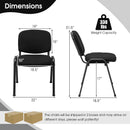 Office Chair with Metal Frame and Padded Cushions for Conference Room by LJGDeals