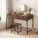 Office Desk with Power Outlets and Hidden Compartment for Study by LJGDeals