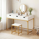 Office Desk with Power Outlets and Hidden Compartment for Study by DirectDeals