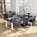 Office Guest Chairs Set of 4 with Metal Sled Base and Armrests-Black by LJGDeals