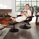 4 Pieces Counter Height Chairs with Fabric Seat and Rubber Wood Legs by LJGDeals