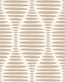 Ogee Sketchy Ovals Wallpaper - Brown & Cream