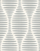 Ogee Sketchy Ovals Wallpaper - Grey & White