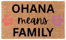 Ohana Means Family Coir Mat