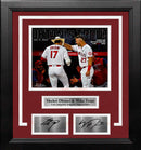 Shohei Ohtani & Mike Trout Los Angeles Angels of Anaheim 8x10 Framed Photo with Engraved Autographs by Dynasty Sports & Framing