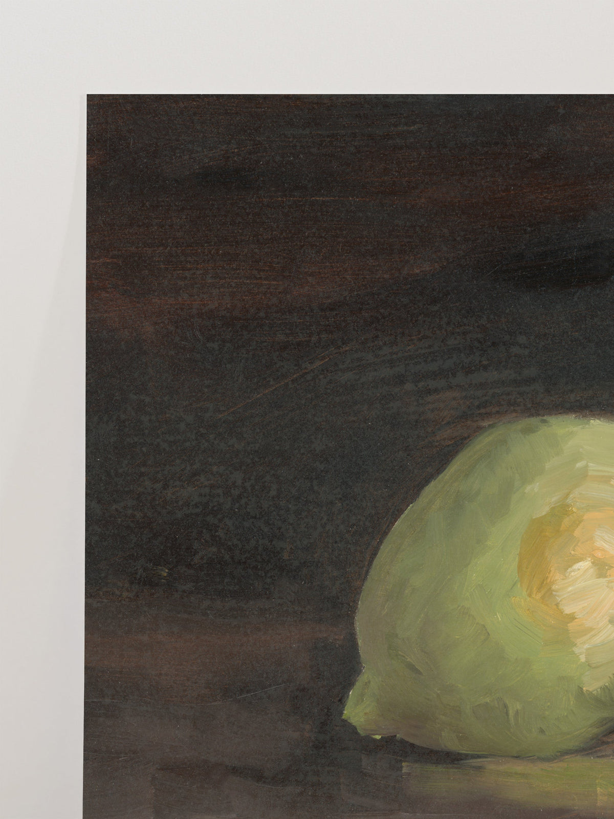 Oil Lemons, close-up of the surface