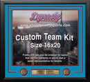 Houston Oilers Throwback Custom NFL Football 16x20 Picture Frame Kit (Multiple Colors) by Dynasty Sports & Framing