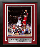 Hakeem Olajuwon in Action Houston Rockets 8" x 10" Framed Basketball Photo by Dynasty Sports & Framing
