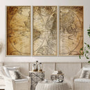 Push Pin World Map Canvas Print – Travel Tracker Wall Art