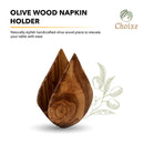 Olive Wood Napkin Holder