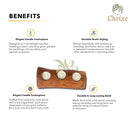 Olive Wood Candle Holder by Choixe