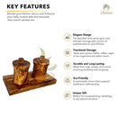 Olive Wood Canister Set by Choixe