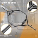 Olympic Hex Trap Bar with 2 Spring Collars and Foldable Handle by LJGDeals