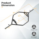 Olympic Hex Trap Bar with 2 Spring Collars and Foldable Handle