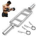 700 LBS Olympic Triceps Bar with Knurled Handles for Squats Deadlifts Shrugs by LJGDeals