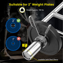 700 LBS Olympic Triceps Bar with Knurled Handles for Squats Deadlifts Shrugs