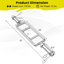 700 LBS Olympic Triceps Bar with Knurled Handles for Squats Deadlifts Shrugs by LJGDeals