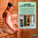 Peak Saunas Olympus 1-Person FAR Infrared Sauna with Smart WiFi App Control