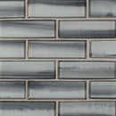 MSI Ombre Grigia Subway Glass Mosaic Tile 11.73"x11.73"