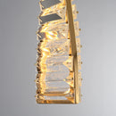 Linear Luxury Spiral Crystal Chandelier