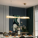 Linear Luxury Spiral Crystal Chandelier