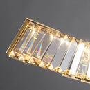 Linear Luxury Spiral Crystal Chandelier
