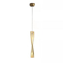 Linear Luxury Spiral Crystal Chandelier